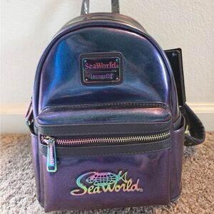 Loungefly SeaWorld Iridescent Backpack